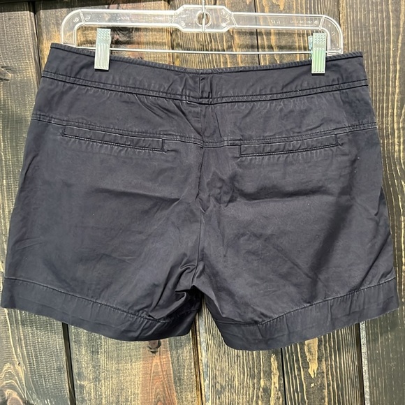 Vince Shorts 6 Black Flat Front Dressy Casual Pockets Clip Button Basic Neutral - Picture 3 of 6